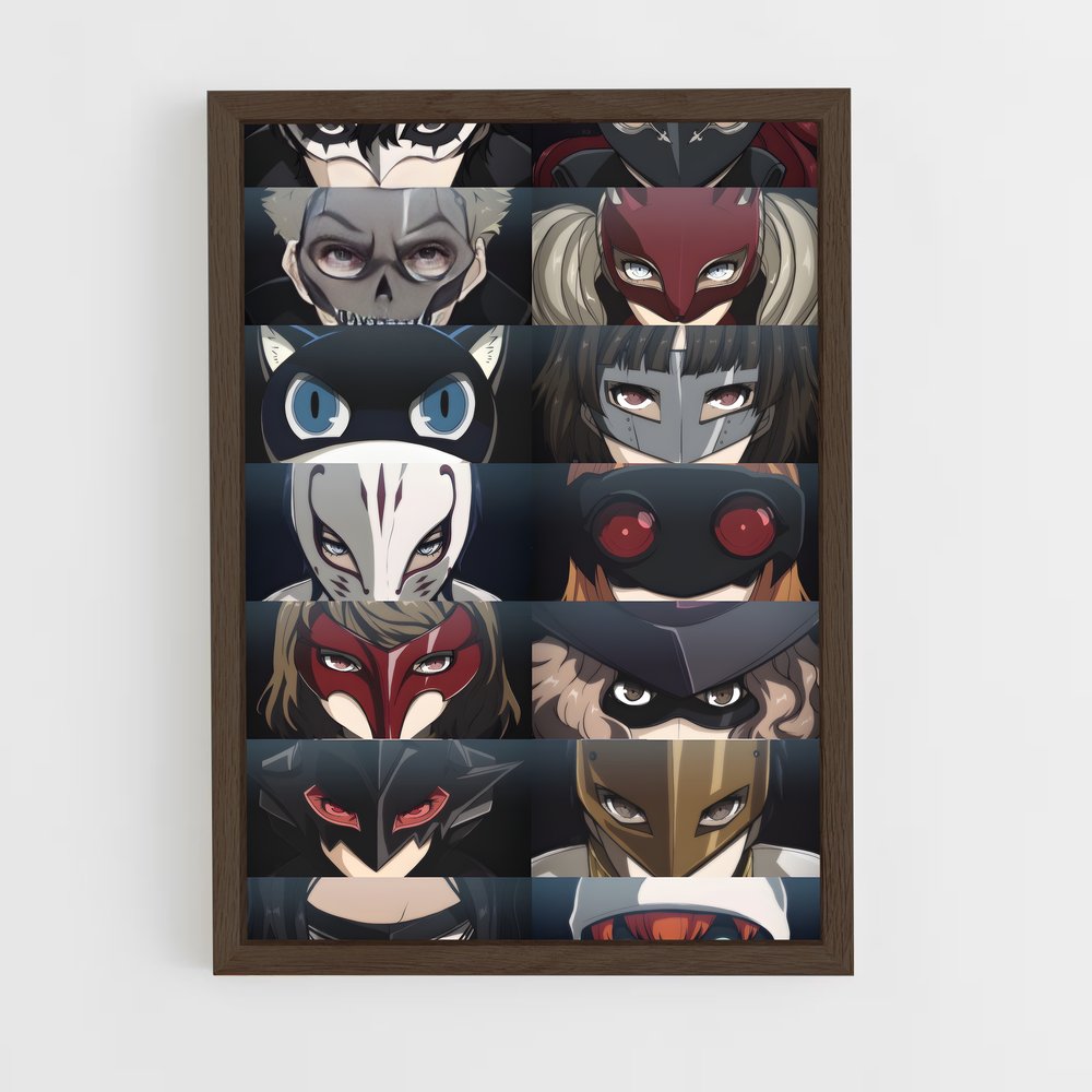 Poster Les Visages des Voleurs – affiche Persona 5 (vue 5)